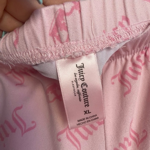 JUICY COUTURE SLEEPWEAR PAJAMA BUTTON SHORTS Size XL - Picture 6 of 11